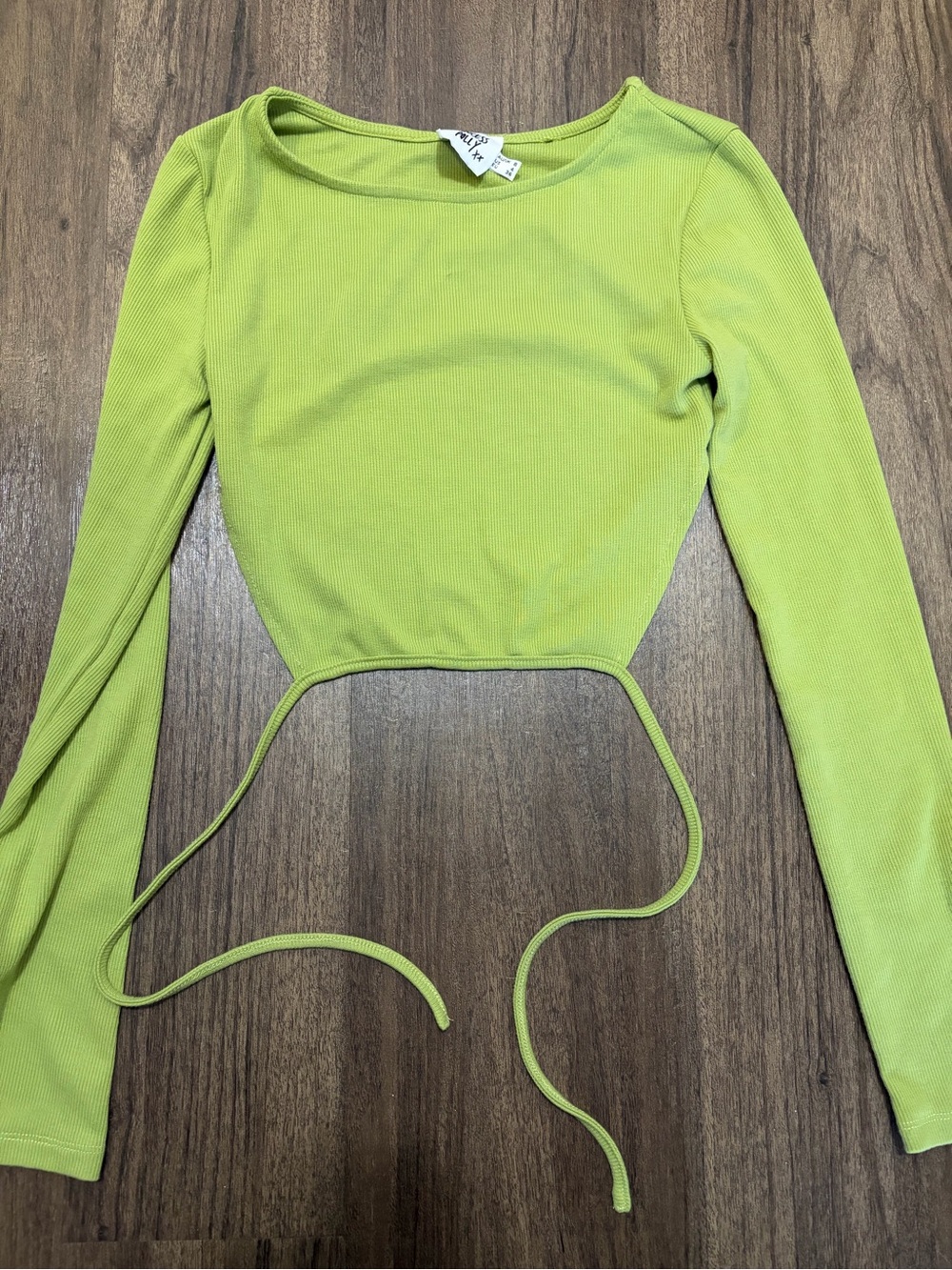 Size 4 open back long sleeve